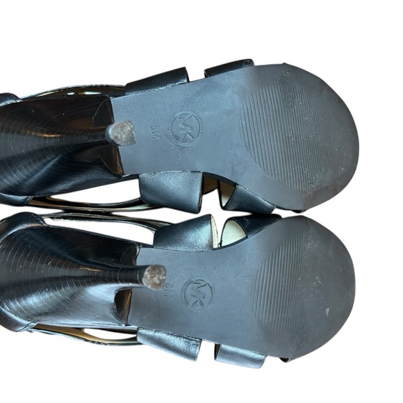 Michael Kors Black Strappy Heels Size 8 - Picture 8 of 8